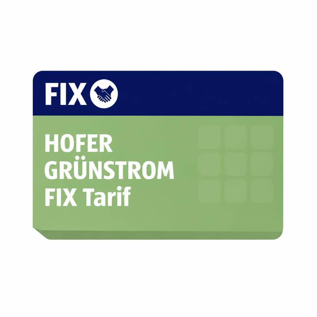 HOFER GRÜNSTROM FIX Tarif, 1 kWh – Hofer
