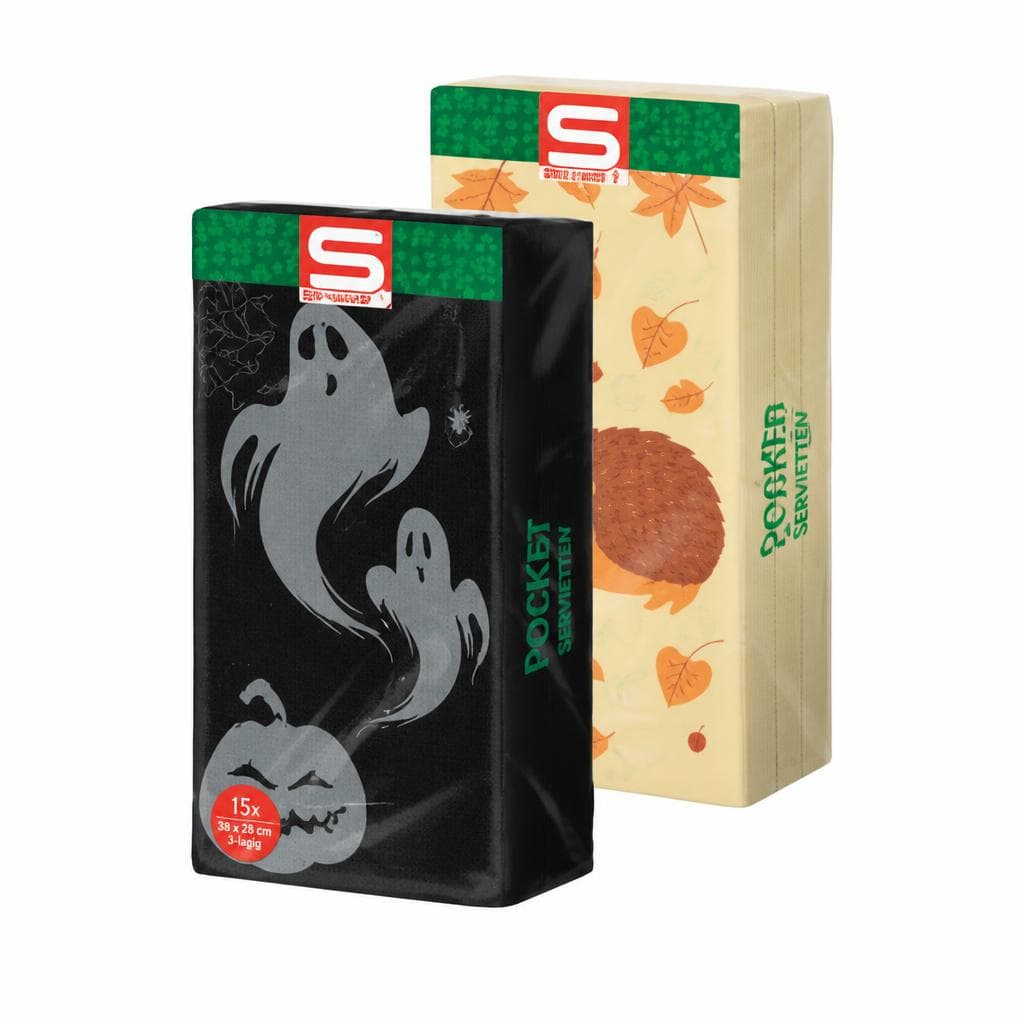 S-Budget Pocket Servietten Herbstmotiv, 15 Stück – Maximarkt