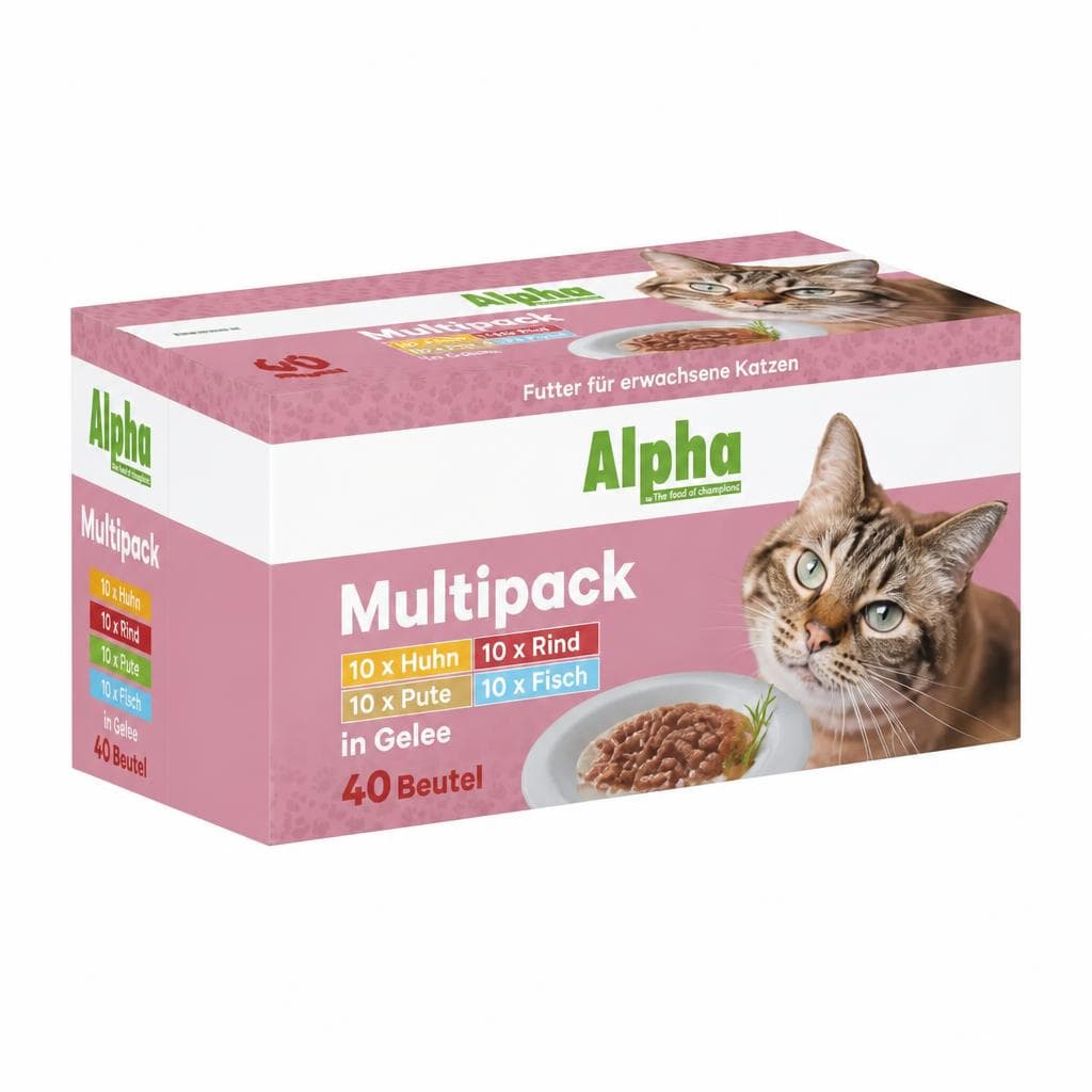 ALPHA Katzen-Nassfutter Multipack 40x100 g Angebot bei Lagerhaus
