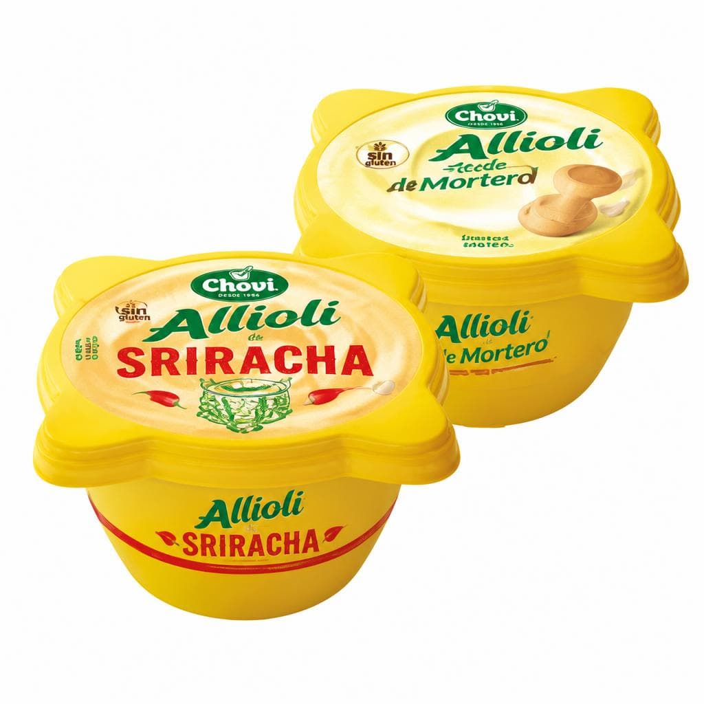 Chovi Allioli oder Allioli Sriracha, 150-g-Becher – Interspar