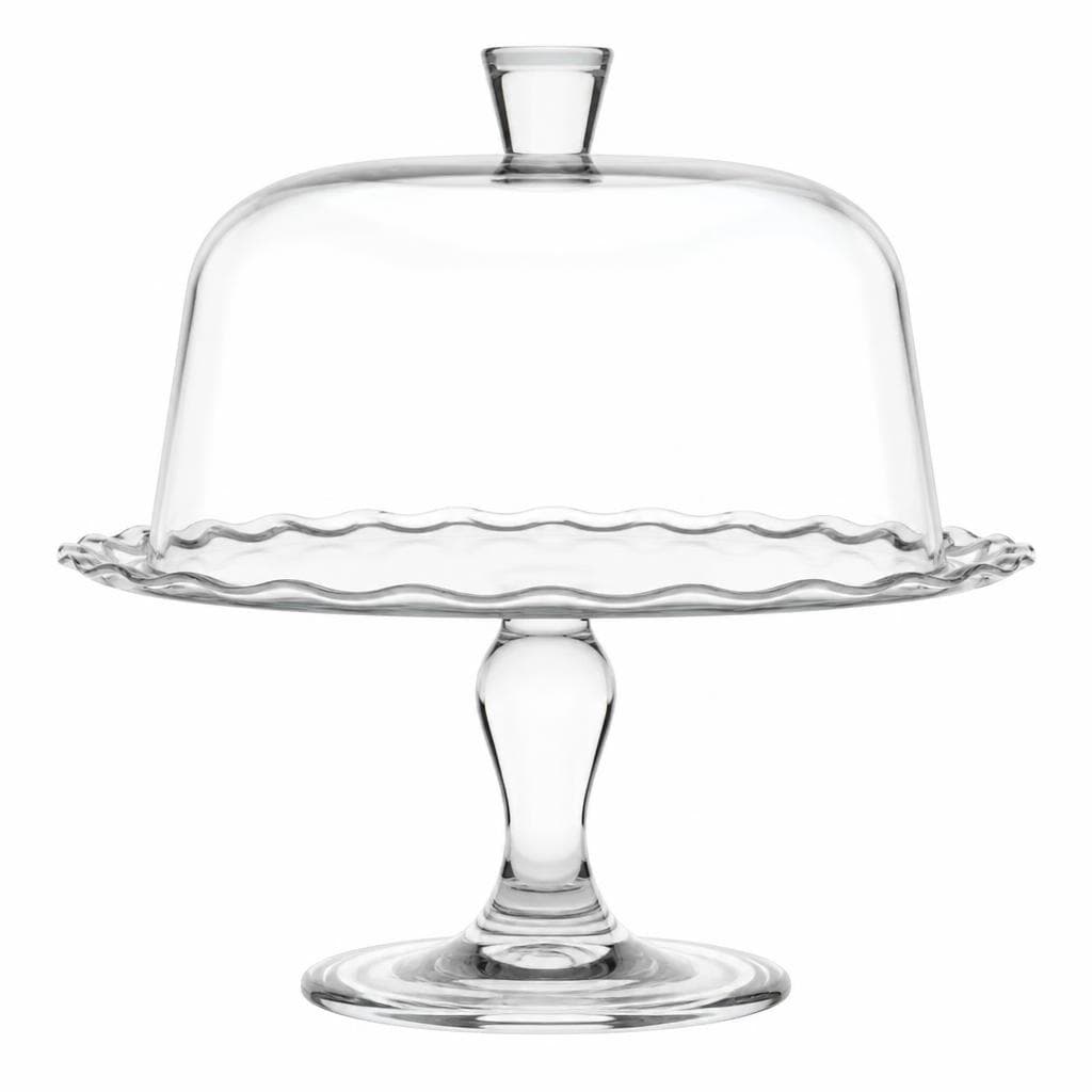 Petite Patisserie Tortenplatte mit Haube, 26 cm PASABAHCE – Maximarkt