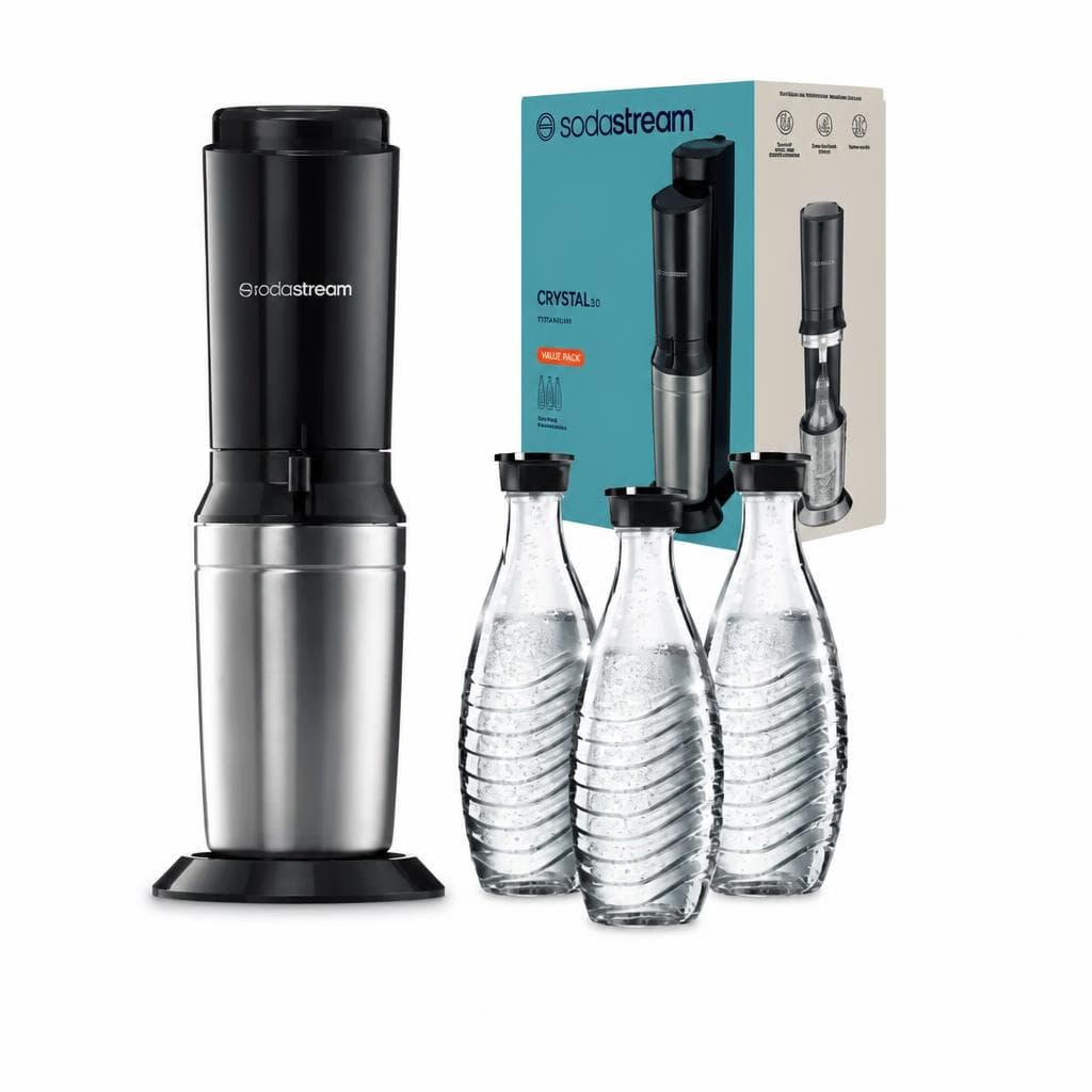 Crystal 3.0 Wassersprudler titan Sodastream – Maximarkt