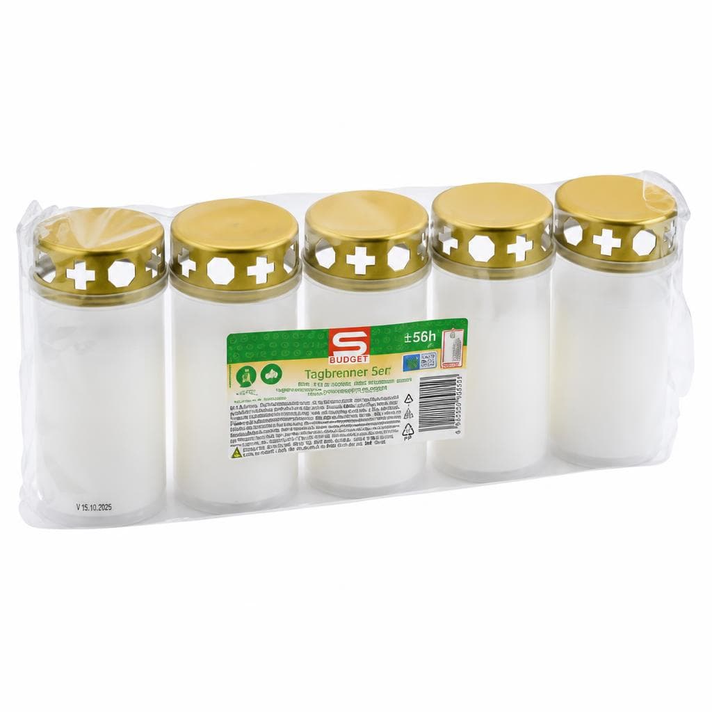 S-BUDGET Tagebrenner, 5er Packung – Eurospar