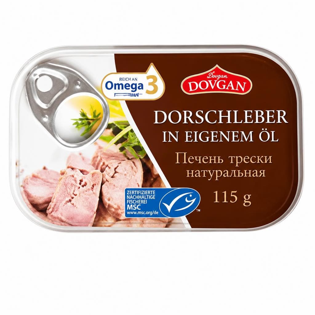 Dorschleber, 115 g DOVGAN – Norma