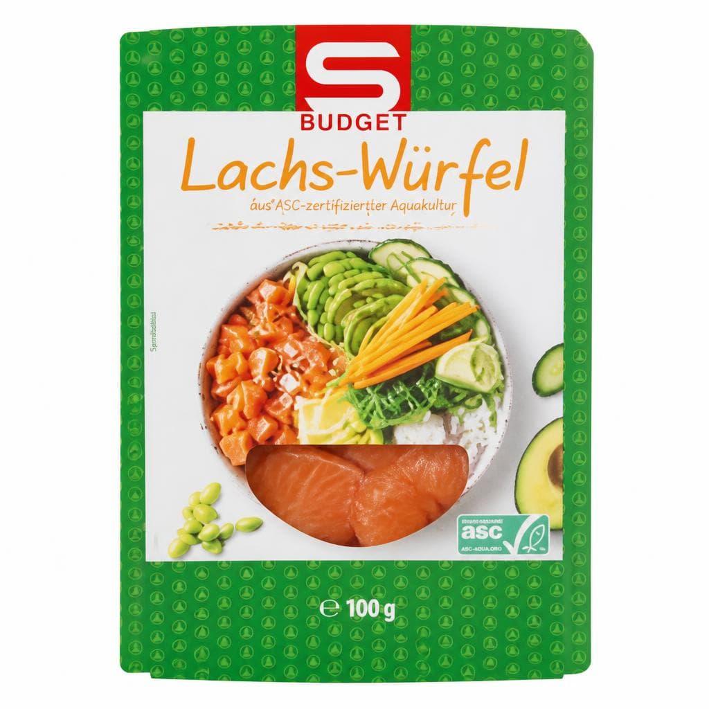 S-BUDGET Lachswürfel, 100 g – Eurospar