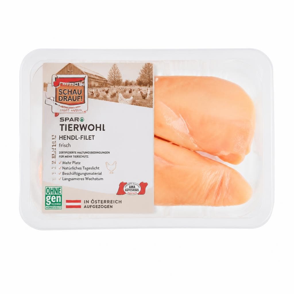 SPAR Schaut drauf Tierwohl-Hendl Hendl-Filet 400-g-Packung Angebot bei Interspar