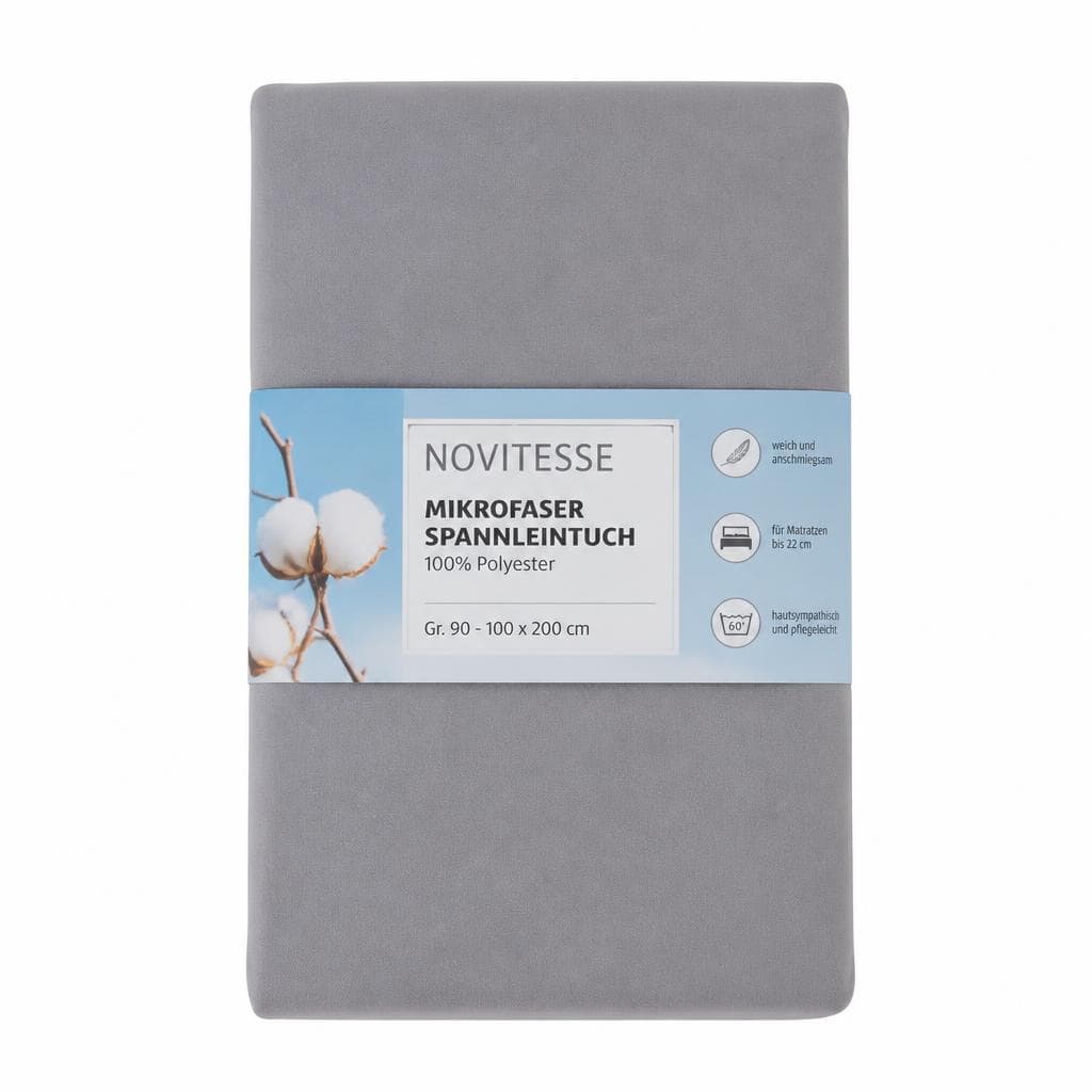 Novitesse Mikrofaser Spannlleintuch, 90-100 x 200 cm, 2 Stk. – Hofer