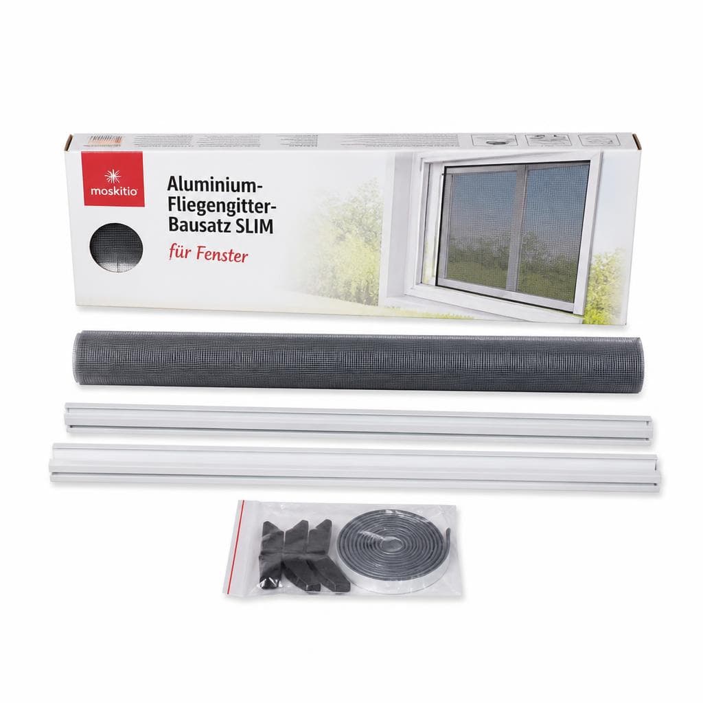 Aluminium-Fliegengitter-Bausatz SLIM für Fenster 130 x 150 cm Hecht Angebot bei Norma