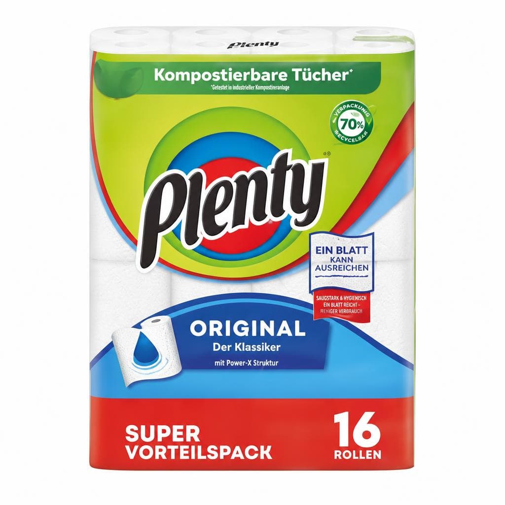 Plenty Küchenrolle, 12er- oder 16er-Packung – Interspar