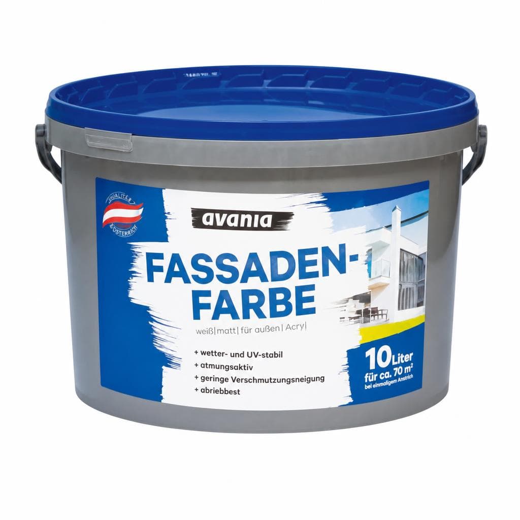 AVANIA Fassadenfarbe, 10 l – Lagerhaus