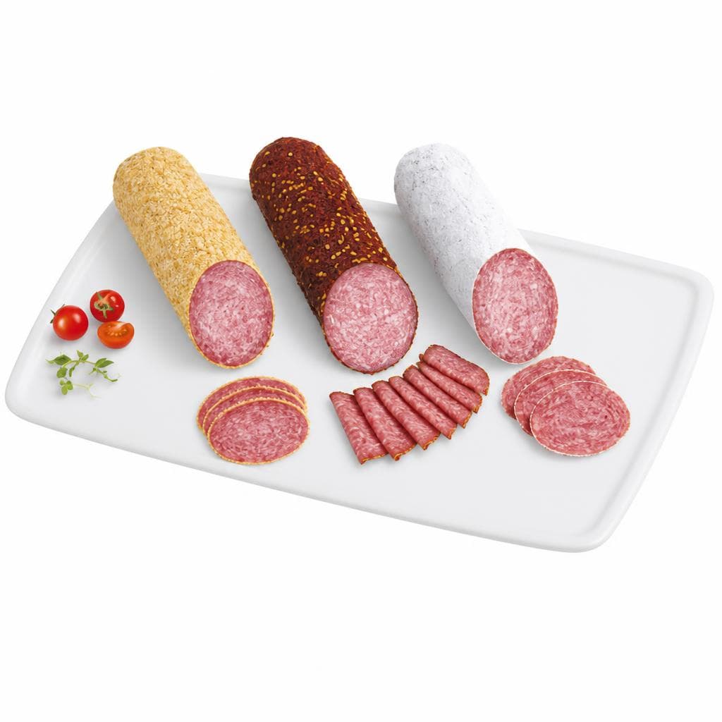 Stastnik Haussalami, Loidl Salami im Chili-Mantel od. Sorger Knoblauchsalami, 100 g – Billa