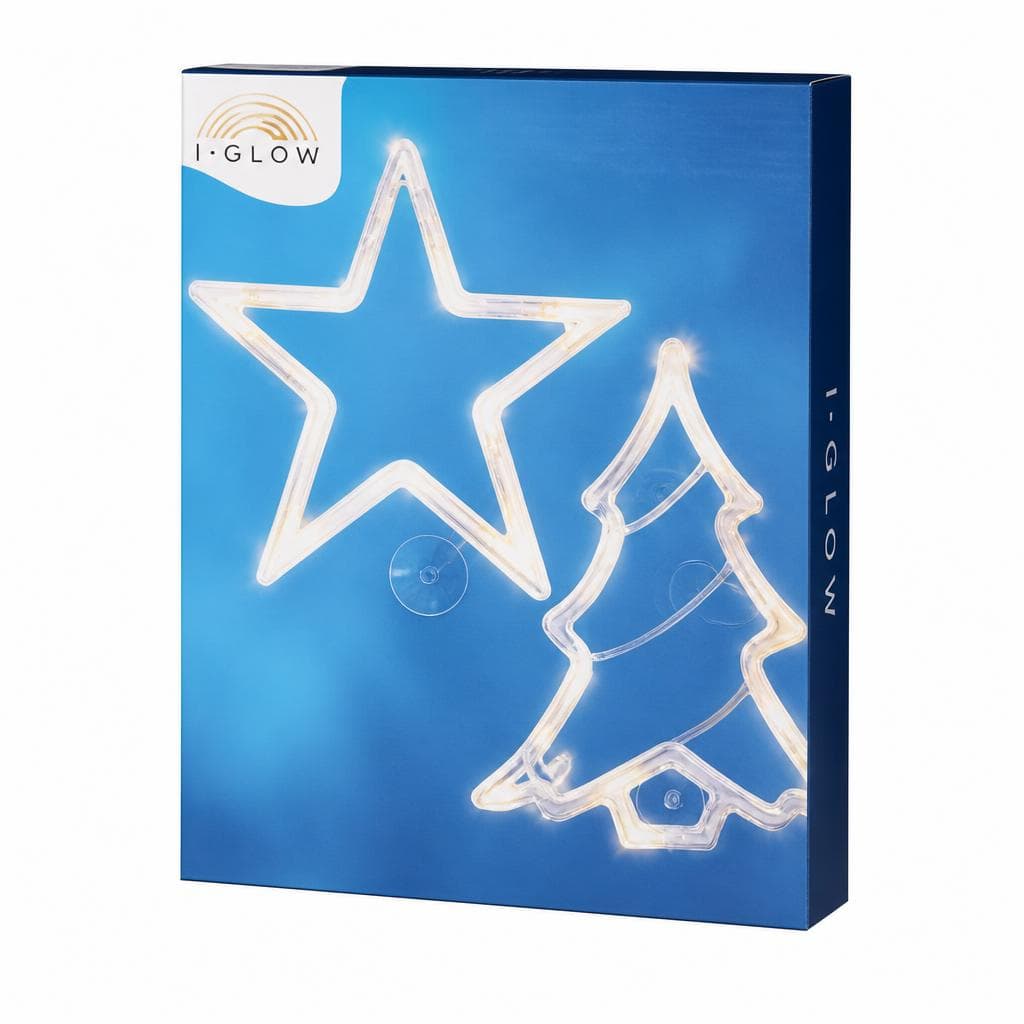 LED-Fensterbild, Höhe ca. 18 cm I-Glow – Norma