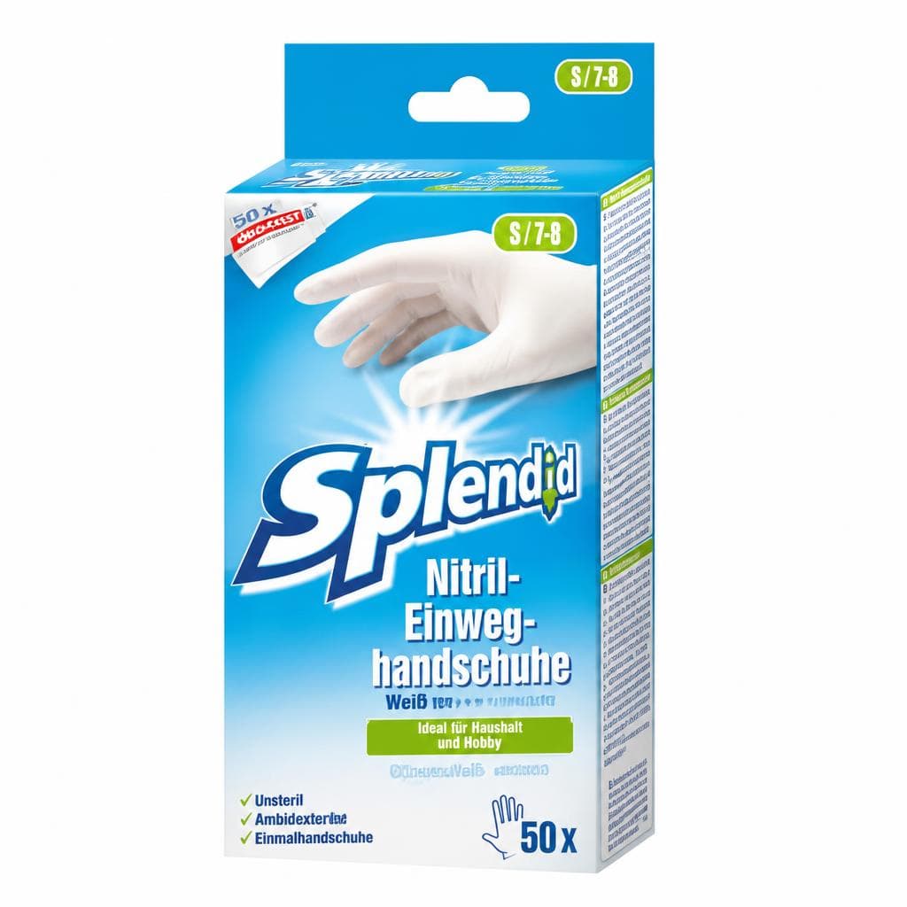 Splendid Nitril-Einweghandschuhe, 50 Stück – Eurospar