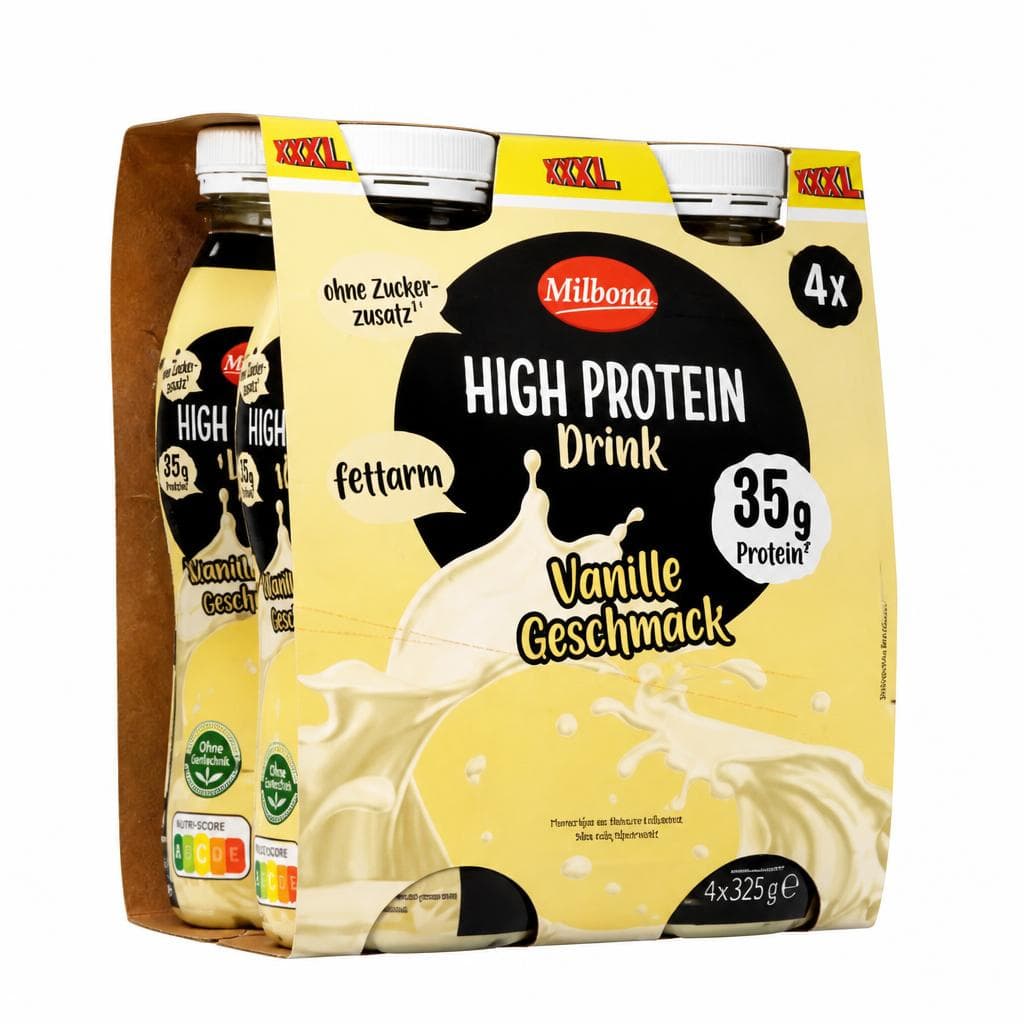 High Proteindrink, 4x 350 g Milbona – Lidl