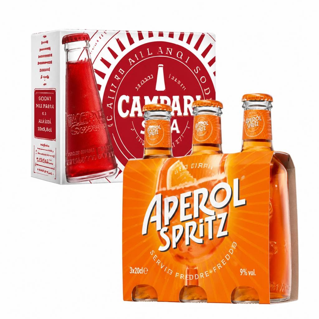 Campari Soda oder Aperol Spritz, 5 Stück / 3 Stück Campari, Aperol – Penny