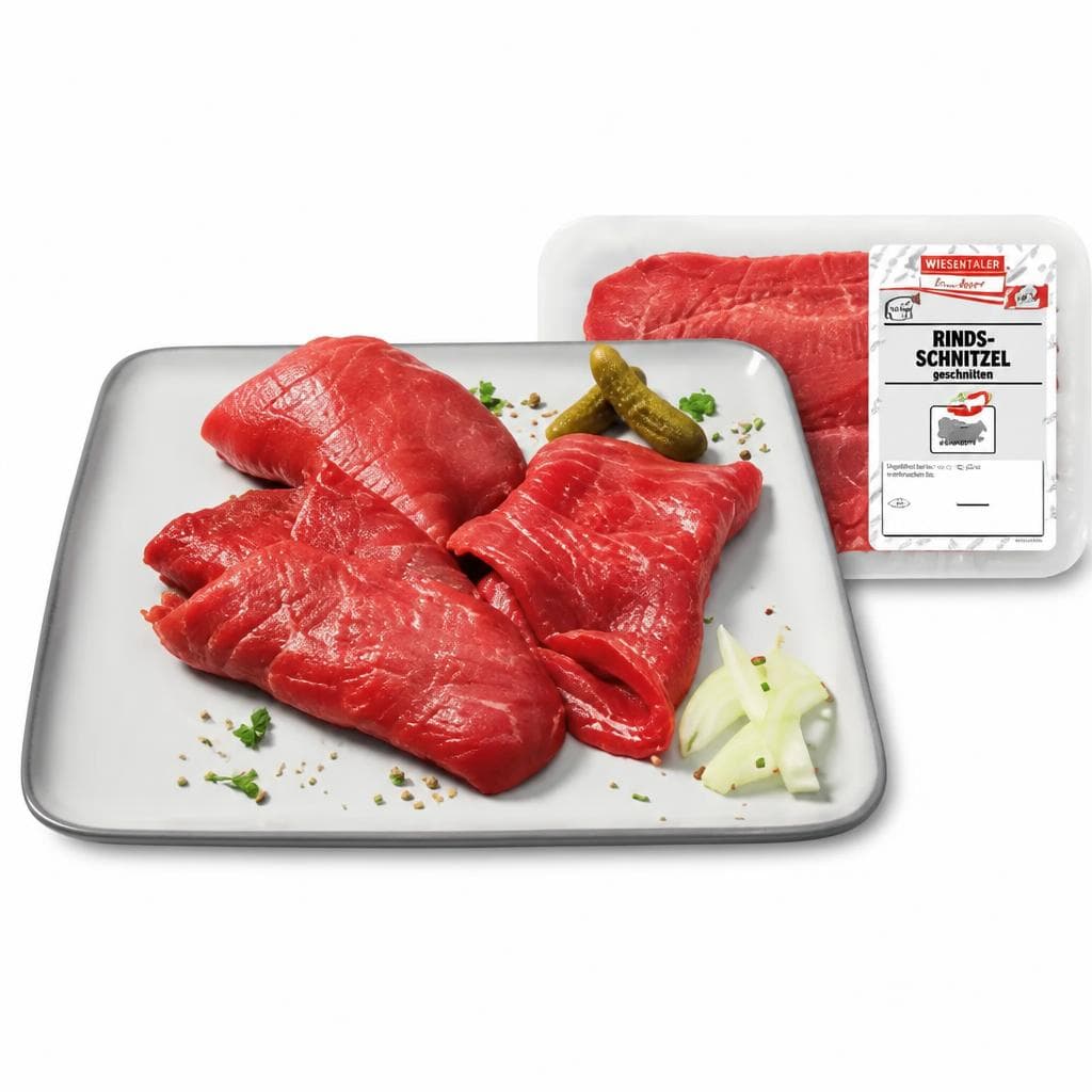 Frische Rinds-schnitzel geschnitten, 500 g – Lidl