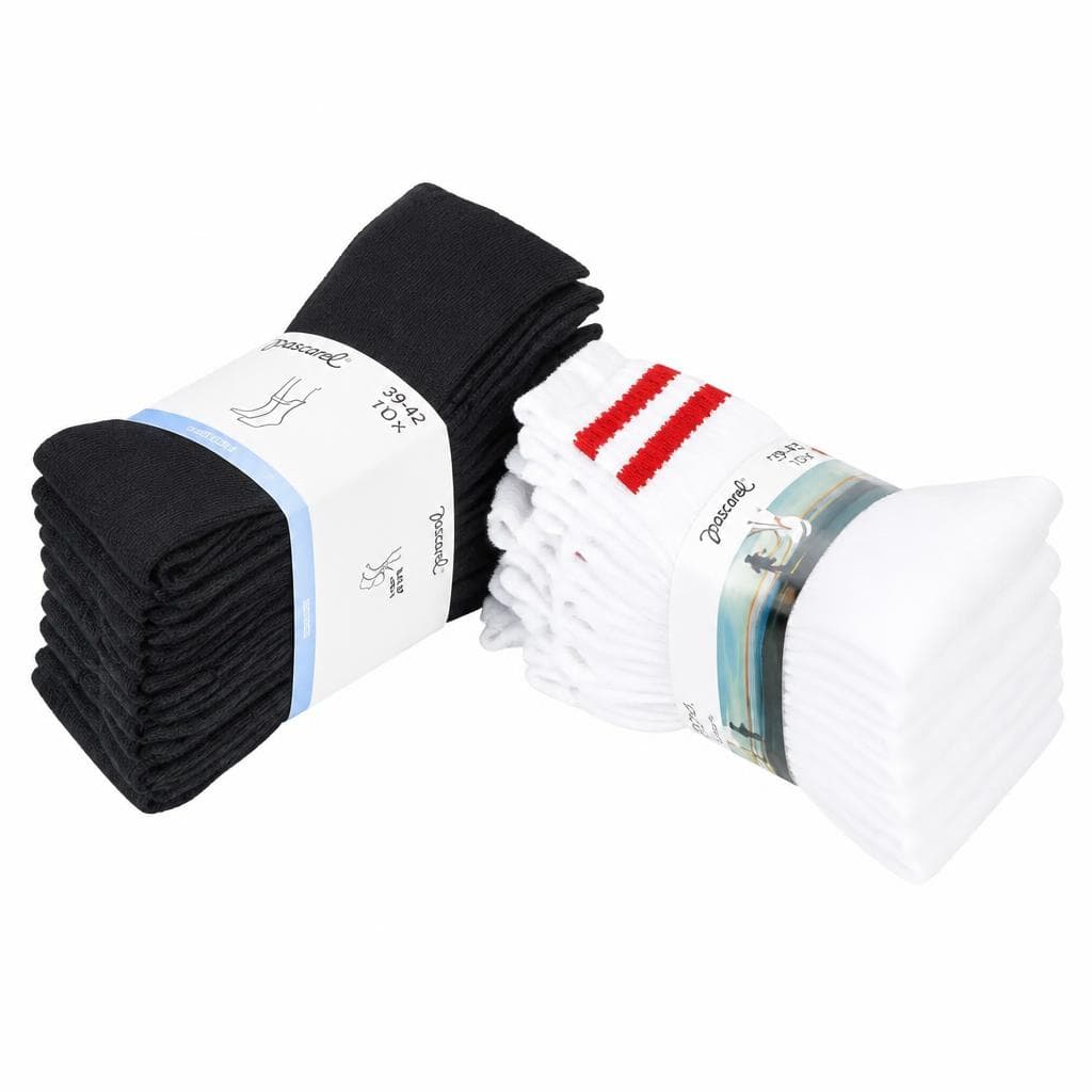 Pascarel Herren Sport- oder Tennissocke, 10er-Packung – Eurospar