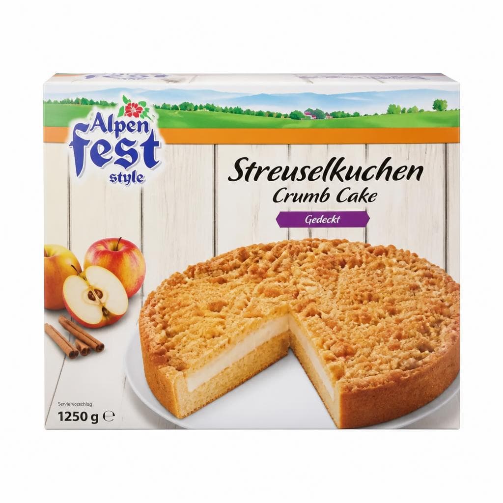 Alpenfeststyle Streuselkuchen, 1,25 kg – Lidl