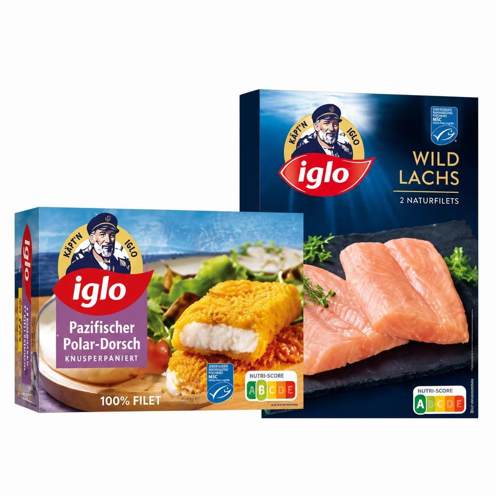 Polardorsch paniert MSC, Wildlachs Natur MSC, Polardorsch natur XXL MSC oder Königsgarnelen, 250 g - 600 g Iglo – Eurospar