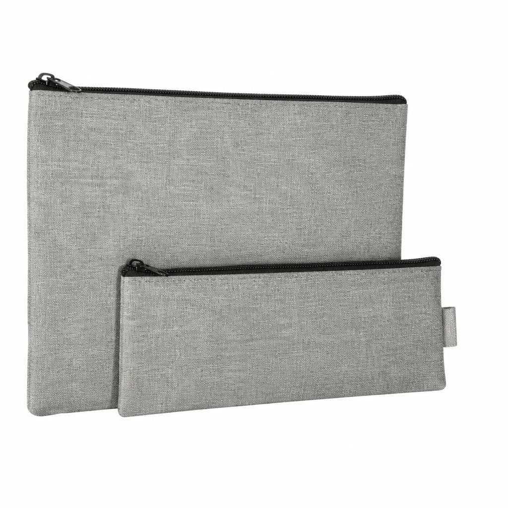 Reißverschlusstaschen Textil, 2er Set – Müller
