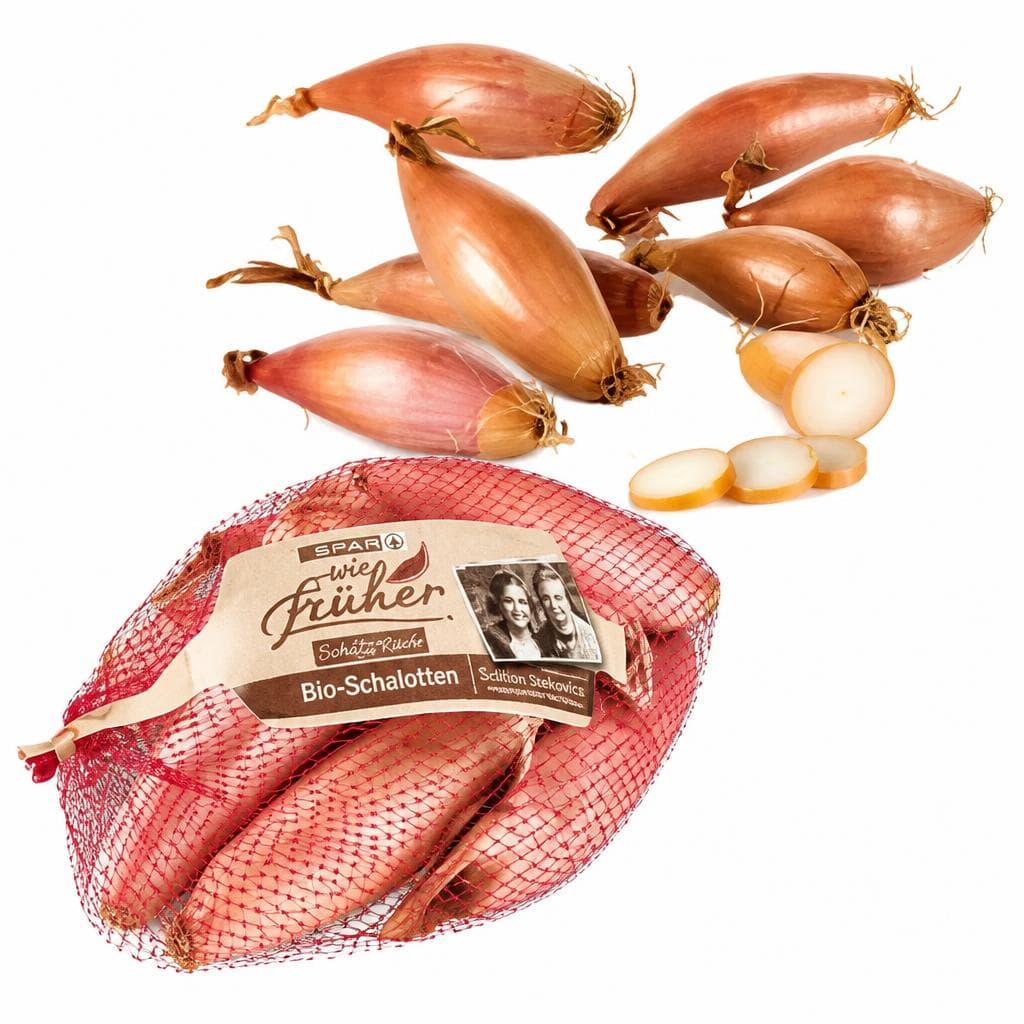 Bio-Schalotten Edition Stekovics, 200-g-Netz SPAR wie früher – Eurospar