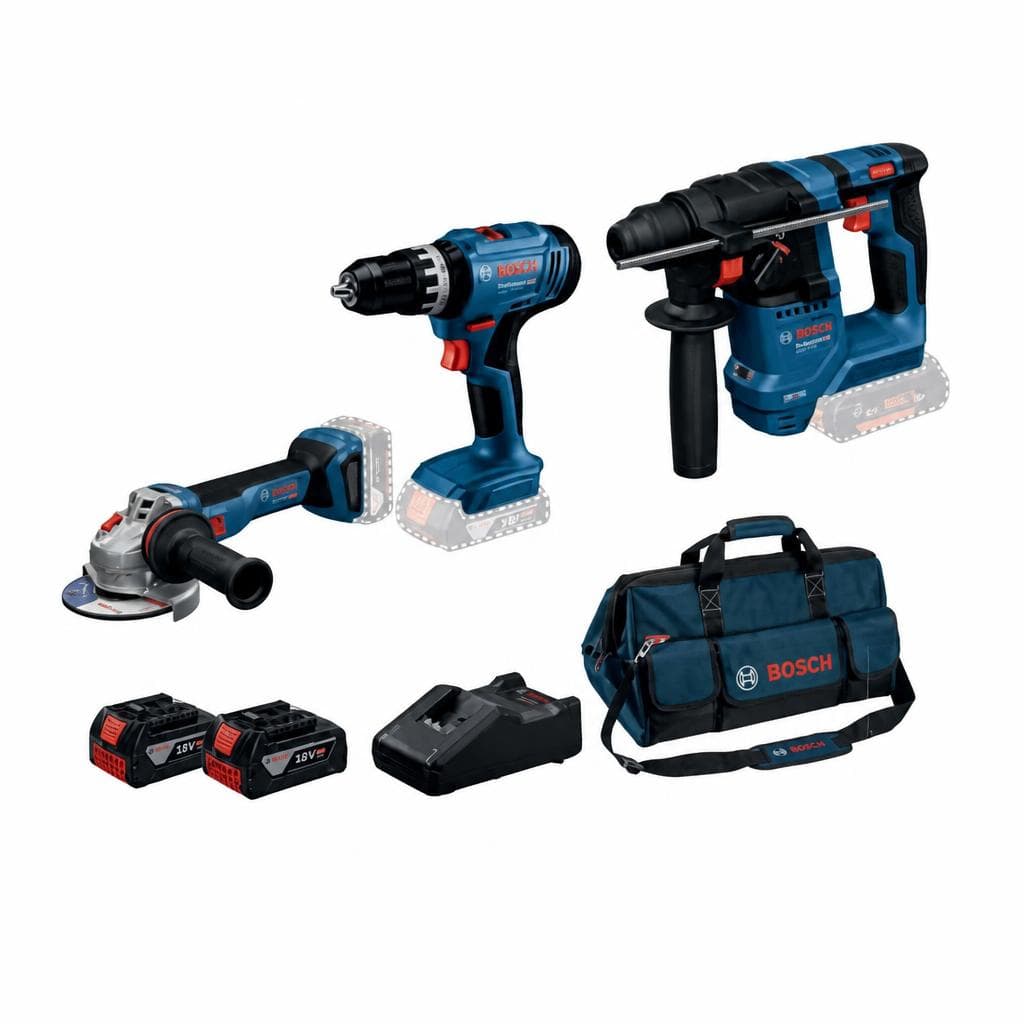 Akku-Maschinen-Set GSB+GBH+GWS 7-teilig Bosch Angebot bei Zgonc