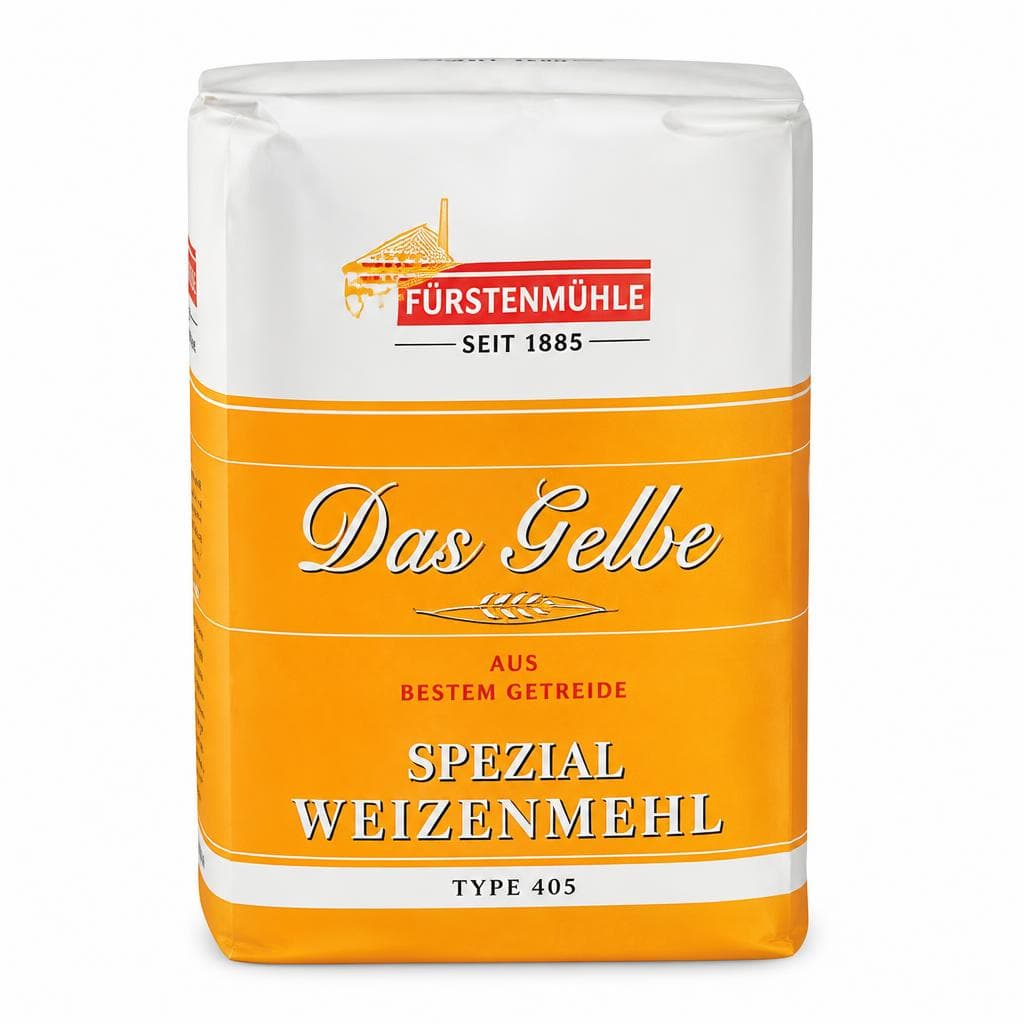 Das Gelbe Weizendunst, Das Rote Kuchenmehl oder Das Blaue Weizenmehl, 1 kg Furthner GmbH – Maximarkt
