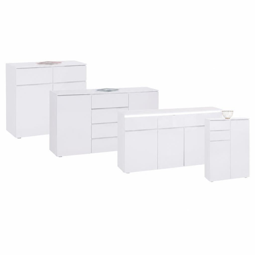 Kommodenserie Alpinweiß/Weiß Hochglanz ca. 100x81x40 cm Angebot bei Möbelix