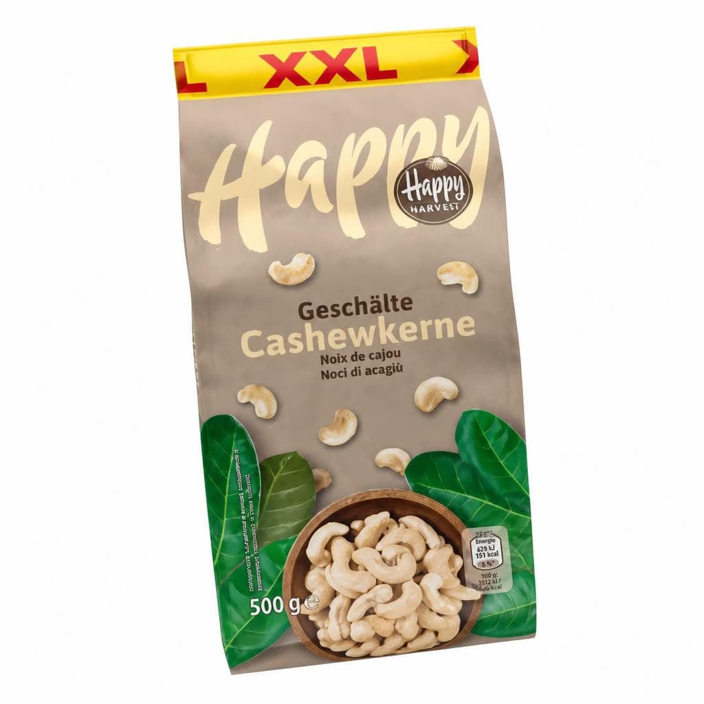 XXL Cashewkerne Natur, 500 g Happy Harvest – Hofer