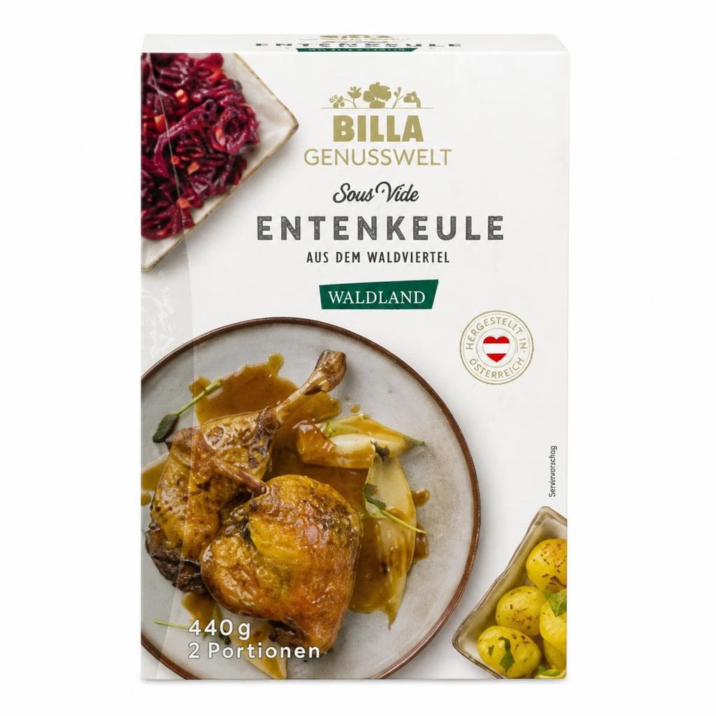 BILLA GENUSSWELT Entenkeule sous-vide, 440 g Packung – Billa