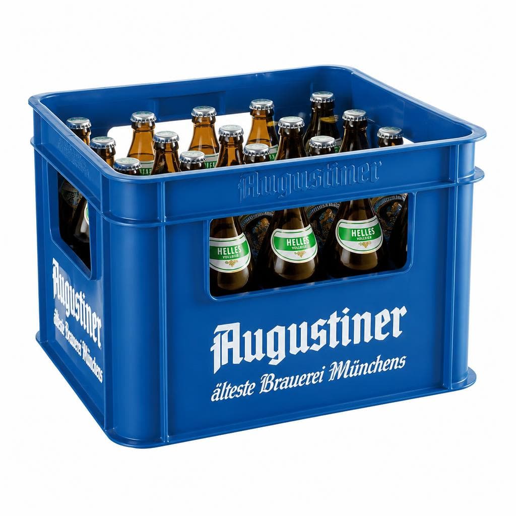 Augustiner Hell, 20 x 0,5-Liter-MEHRWEG-Flasche – Interspar