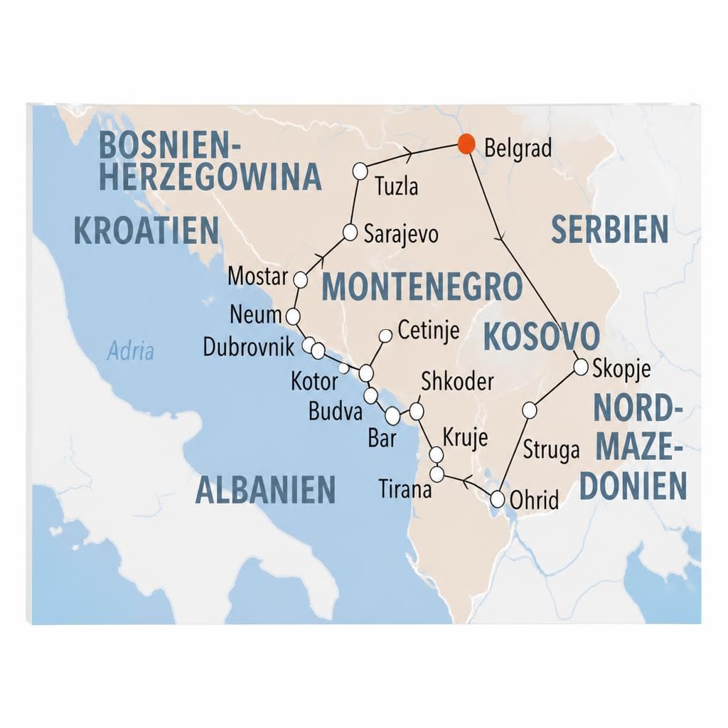 Balkan Deluxe Rundreise 10 Tage Angebot bei Lidl Reisen