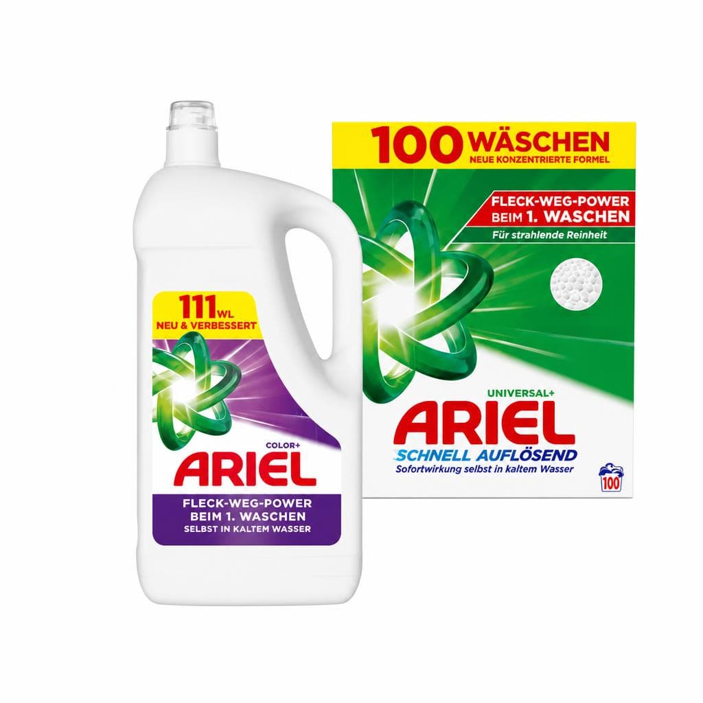 Ariel Flüssig, Pulver, All-in-1 Pods oder Max Power – Maximarkt