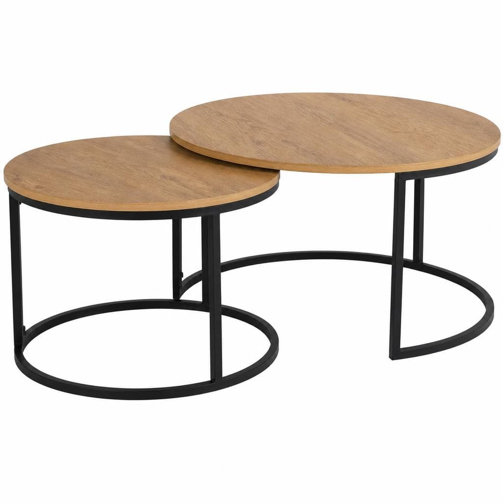 Couchtisch-Set Ø ca. 80cm, Höhe ca. 45cm und Ø ca. 60cm, Höhe ca. 42cm home24 Angebot bei XXXLutz