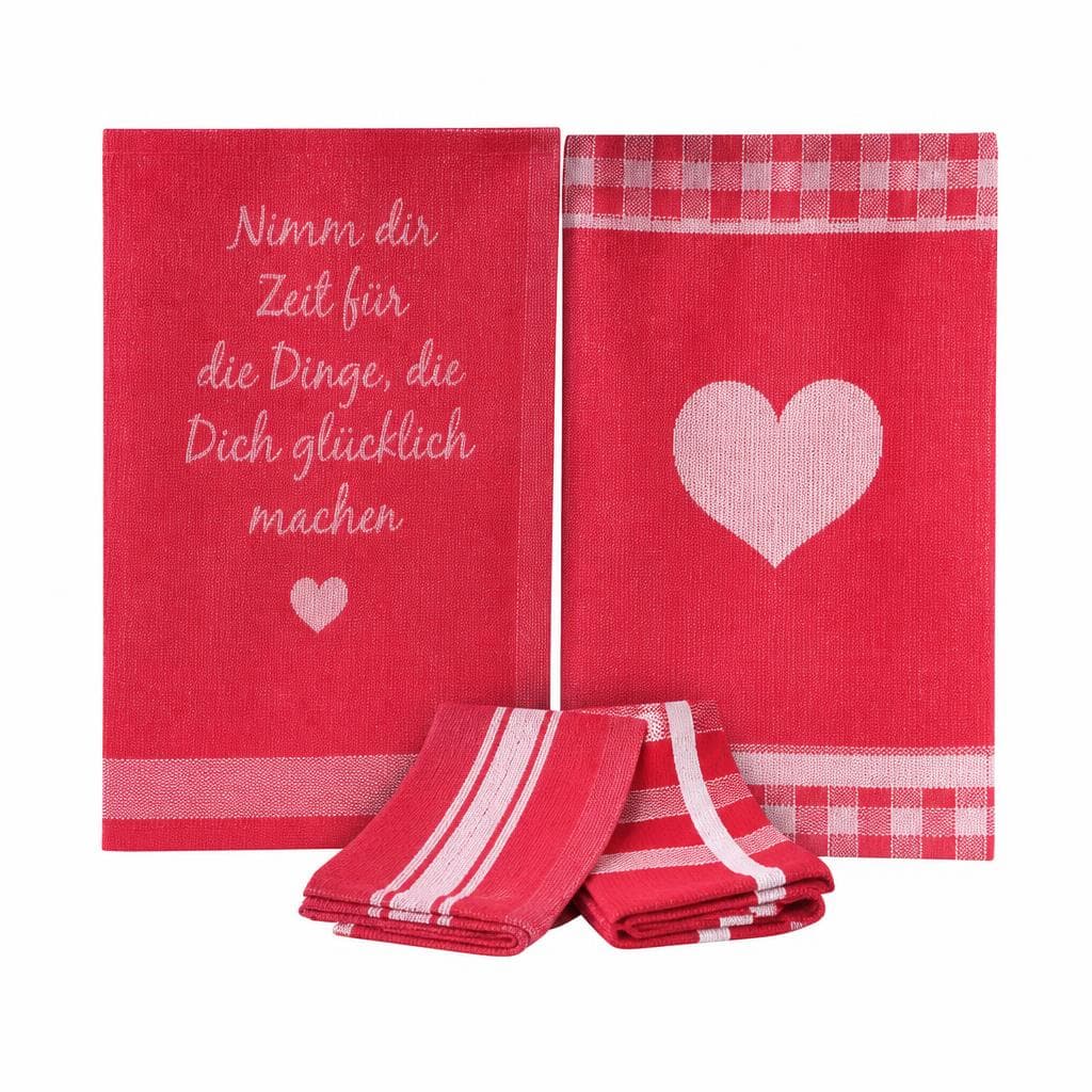 XXL-Jacquard-Geschirrtuch, 4er-Set CASA ROYALE – Norma