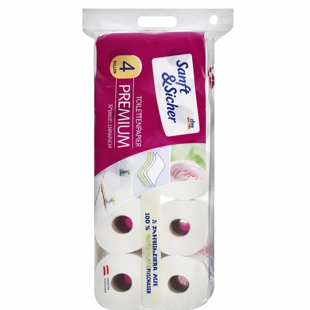 Sanft & Sicher Premium Toilettenpapier, 10 x 200 BL – Dm