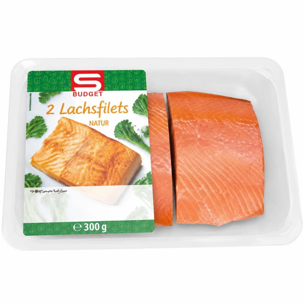 S-BUDGET Lachsfilet natur, 300 g – Interspar