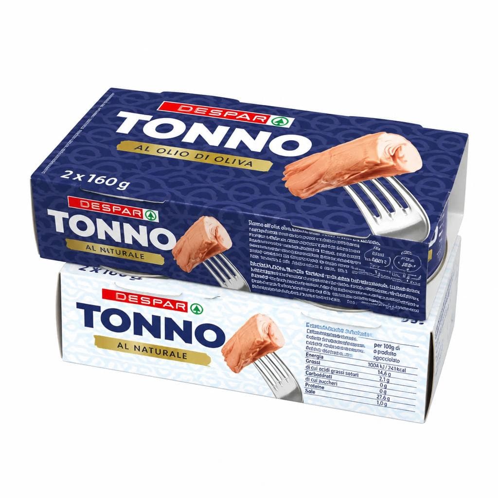 DESPAR Tonno all olio di oliva oder naturale 2 x 160 g Angebot bei Spar