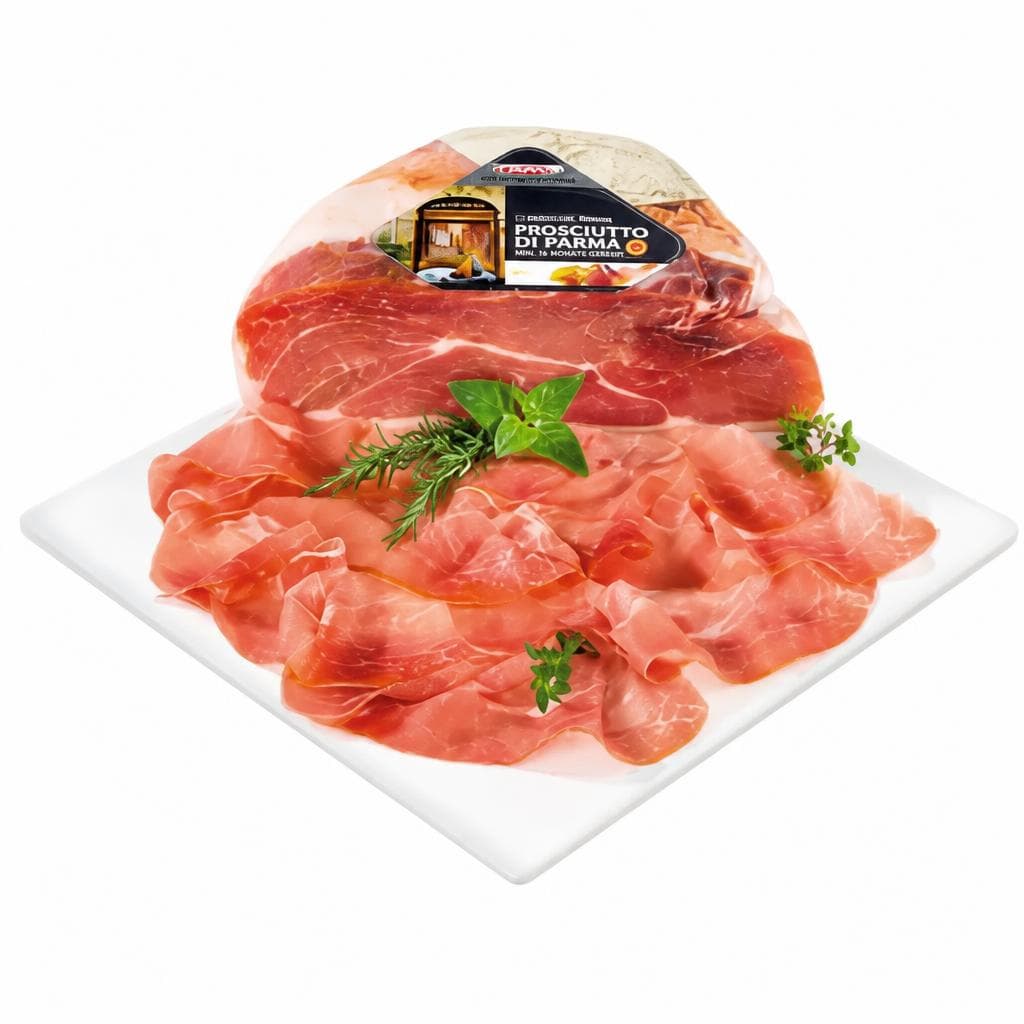 Prosciutto di Parma, spanischer Serrano Schinken Duroc Reserva, Prosciutto Duroc, Salami Schiacciate picante oder Roasted Beef, 100 g Despar Premium – Eurospar