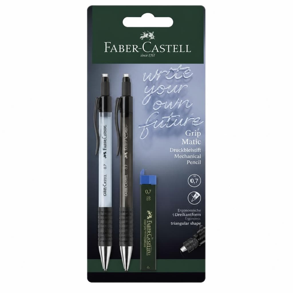 Faber-Castell Druckbleistift Grip-Matic, 2er Packung – Müller