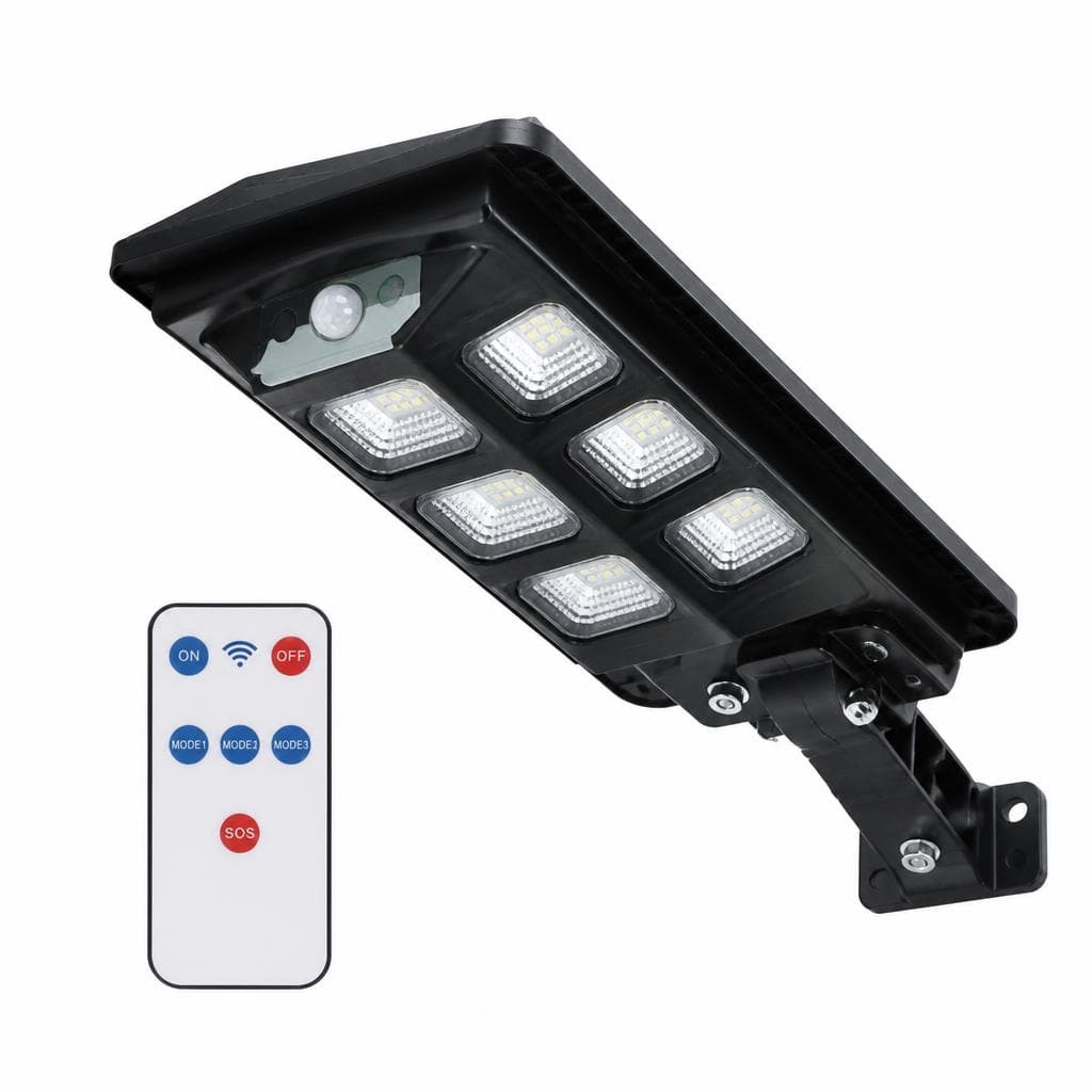 LED-Solar-Power-Straßenleuchte, ca. 18 x 7 x 42 cm Entac – Norma
