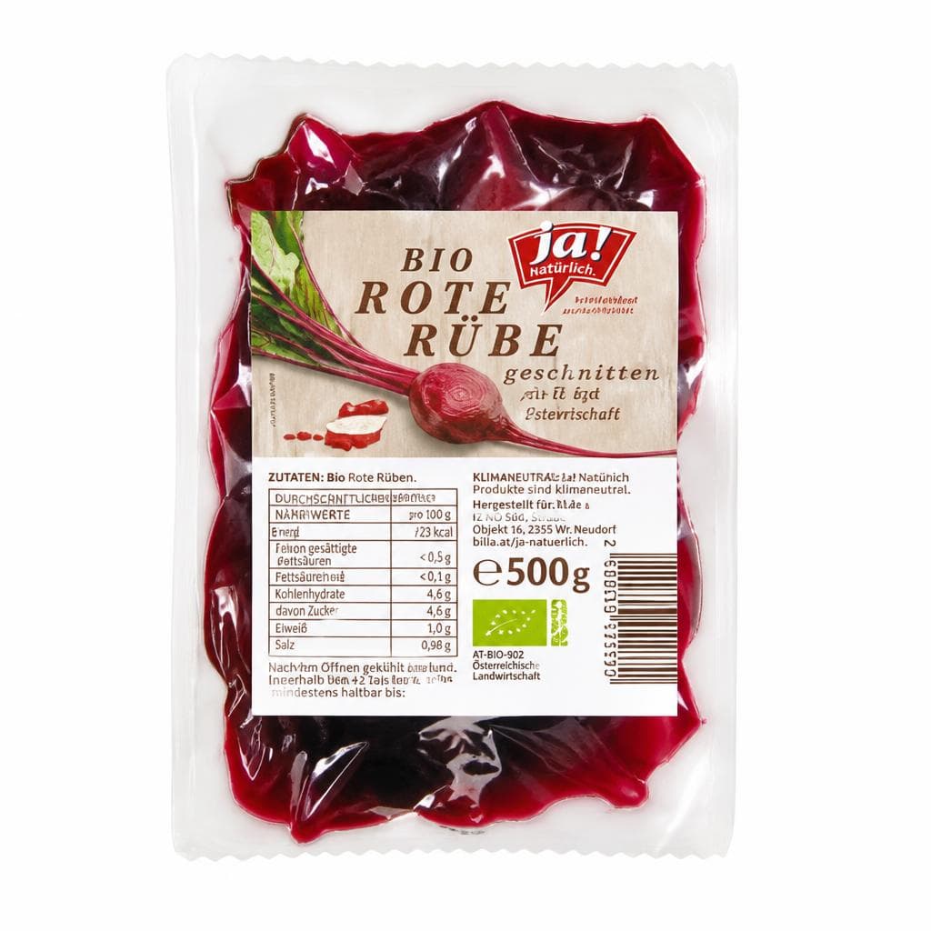 Ja! Natürlich Bio-Rote-Rüben, 500 g Packung – Billa