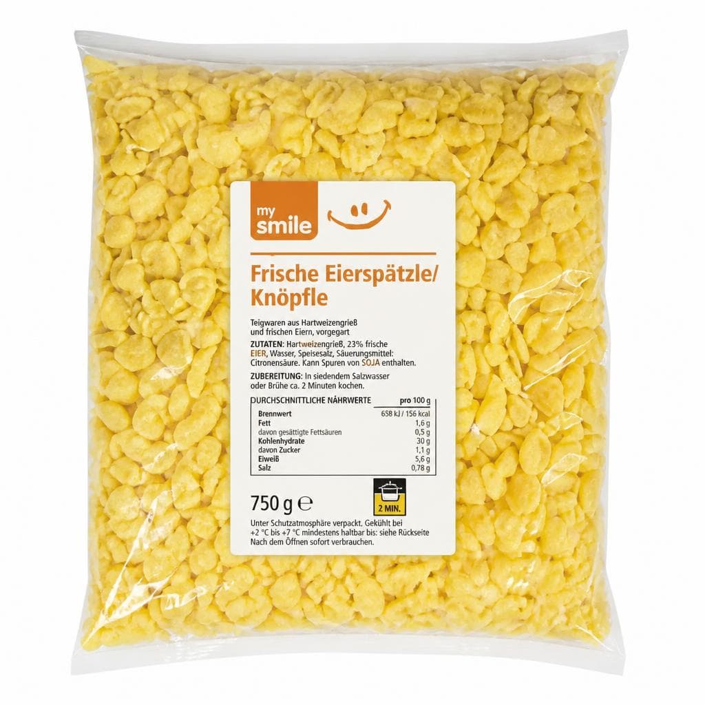 Frische Eierspätzle/Knöpfle, 750 g my smile – Norma