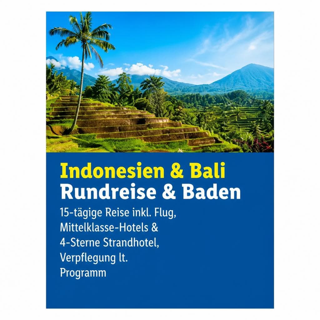 Indonesien & Bali – Rundreise & Baden, 15 Tage – Lidl Reisen