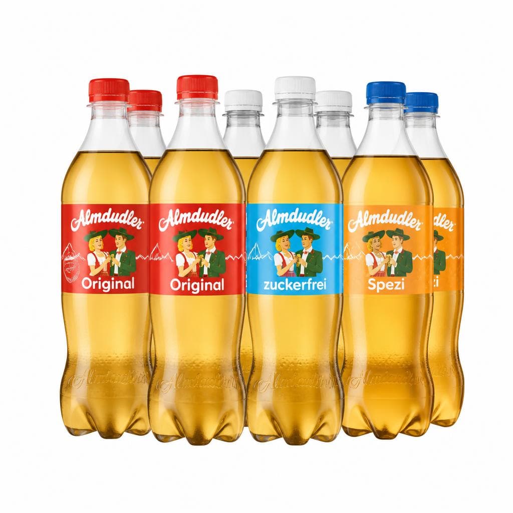 Almdudler, Almdudler Zuckerfrei oder Spezi, 1,5 l – Penny
