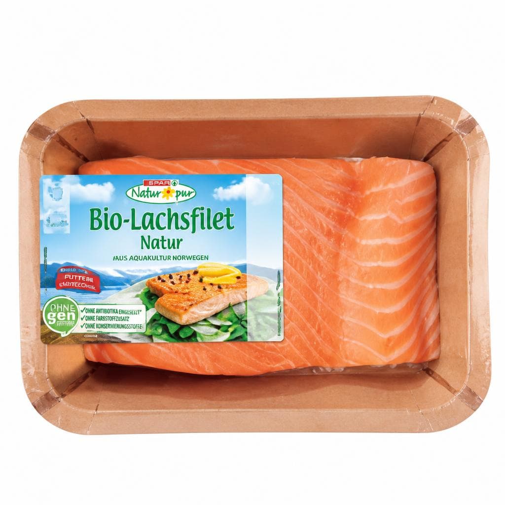 Bio-Lachsfilet Natur, 200 g SPAR Natur pur – Spar