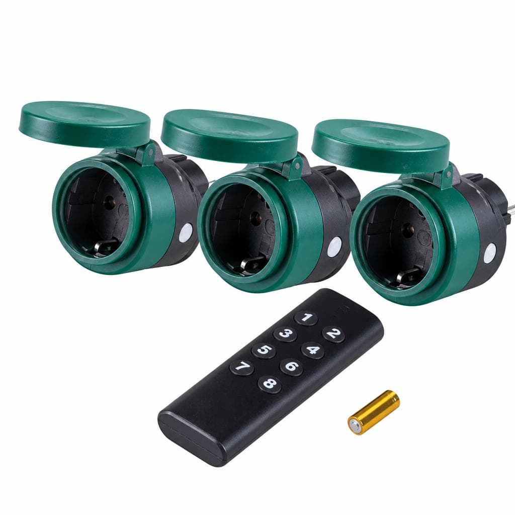 Funk-Steckdosen-Adapter 3er-Set Outdoor, 3er-Set Power X – Norma