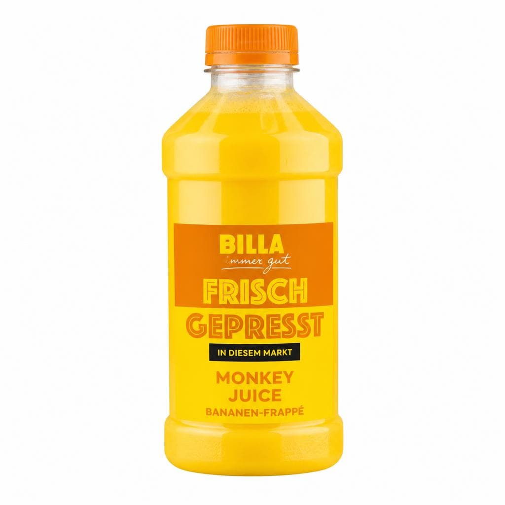 Monkey Juice Bananen-Frappé, 0,5 Liter Flasche – Billa Plus