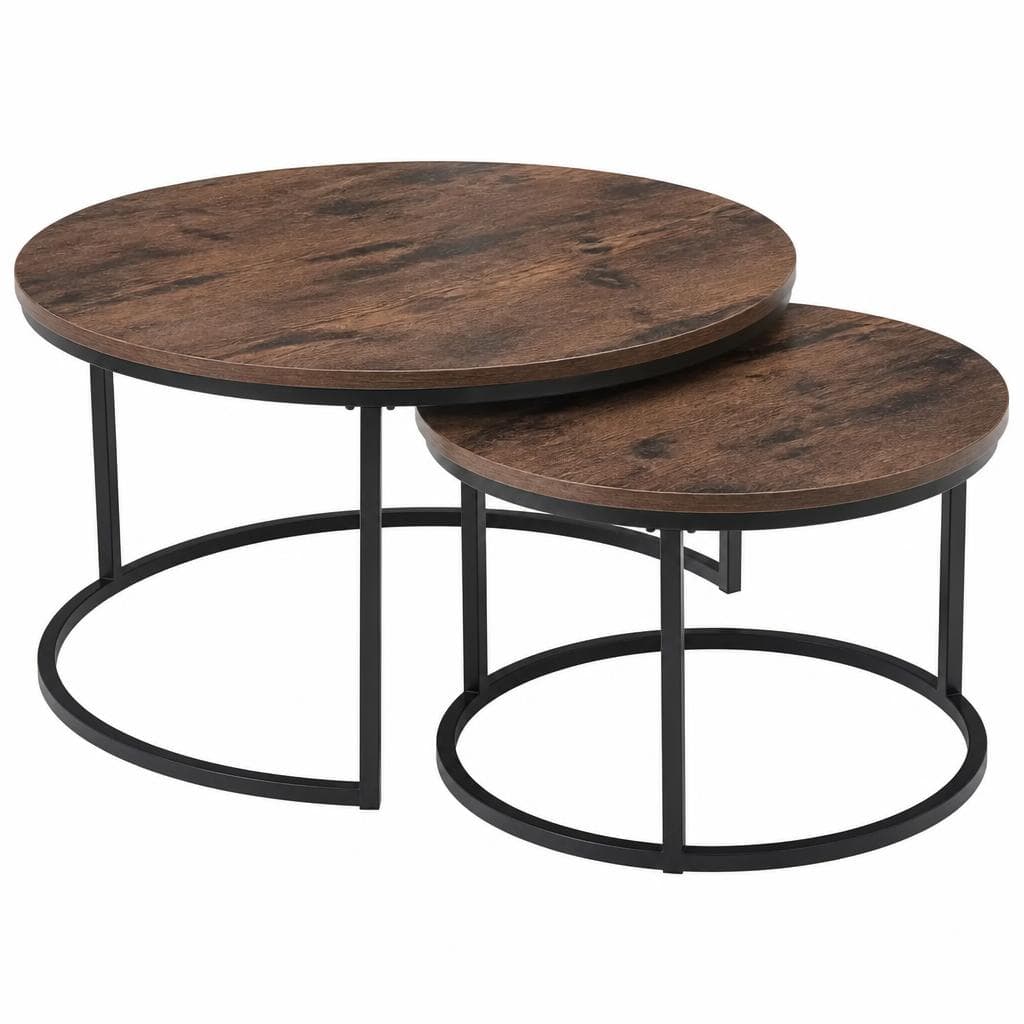 Couchtisch-Set 2tlg., ca. 80x80x48 cm / ca. 48x48x42 cm – Norma