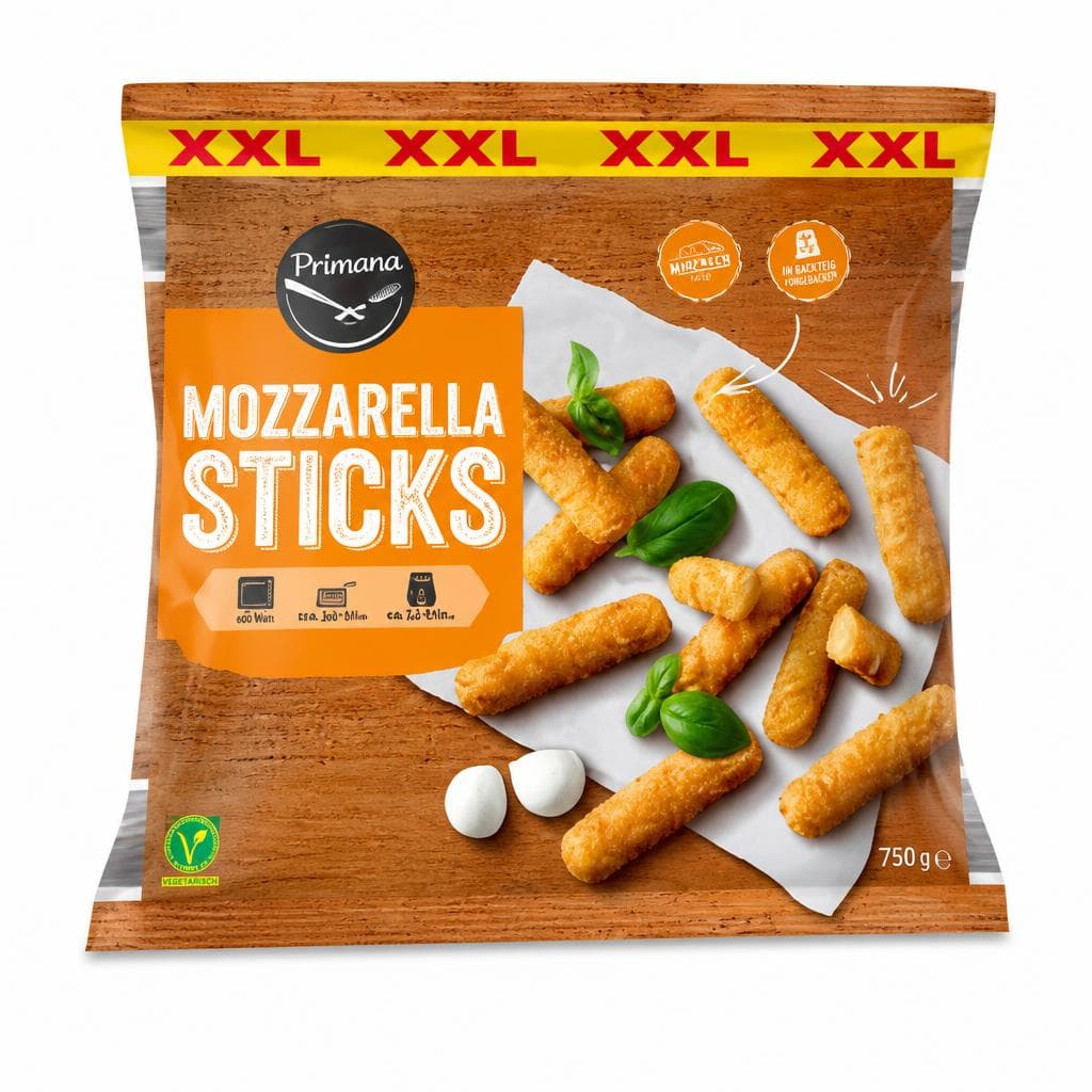 Primana XXL Mozzarella Sticks, 750 g – Hofer